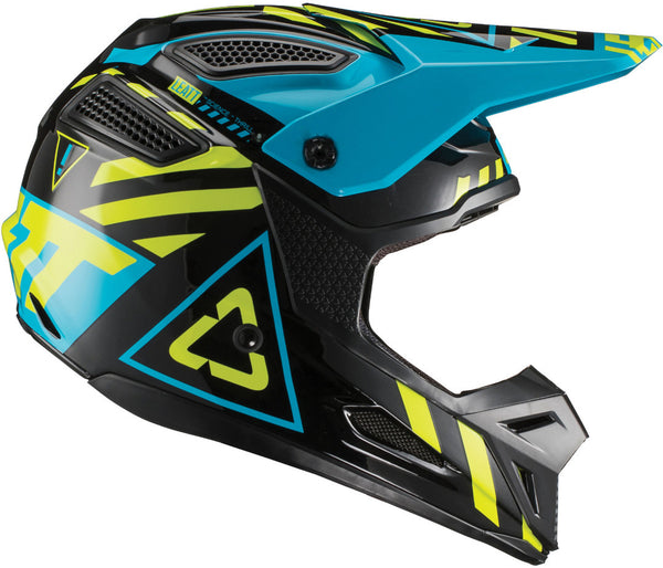Leatt GPX 5.5 Composite V19.1 Motocross Helmet Black/Green