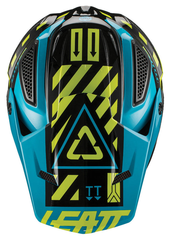 Leatt GPX 5.5 Composite V19.1 Motocross Helmet Black/Green