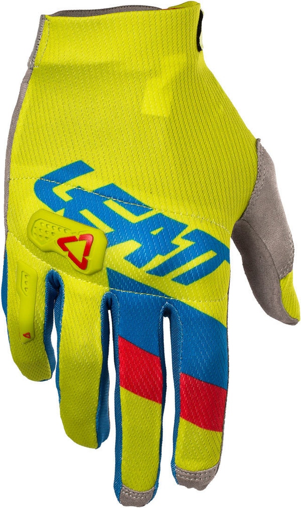 Leatt GPX 3.5 Lite V20 Motocross Gloves Yellow/Blue