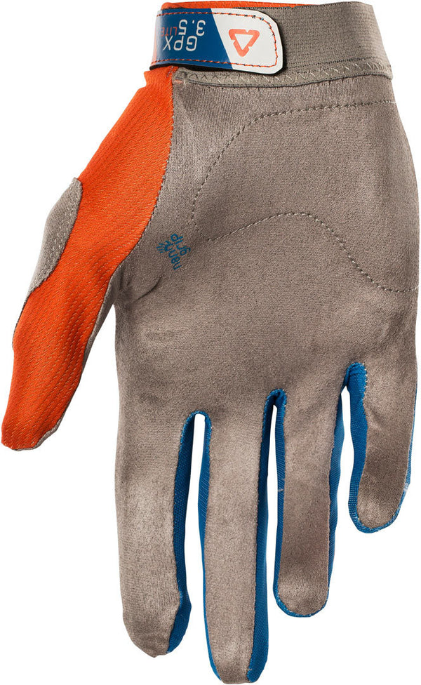 Leatt GPX 3.5 Lite V20 Motocross Gloves Orange/Blue