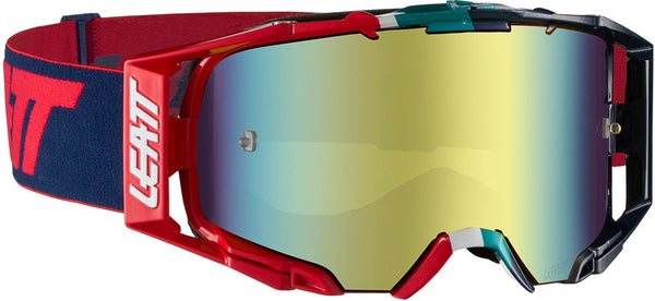 Leatt Velocity 6.5 Iriz Motocross Goggles Blue/Red