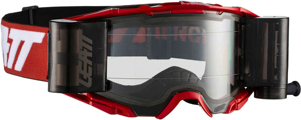 Leatt Velocity 6.5 Roll-Off Motocross Goggles Red/White