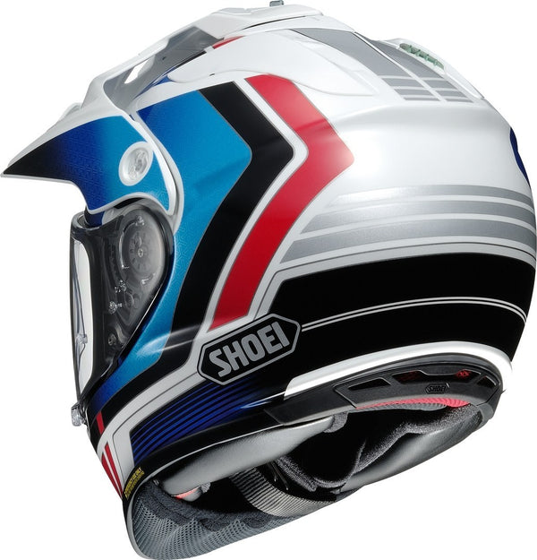 Shoei Hornet ADV Souvereign Motocross Helmet, MX White/Blue/Red