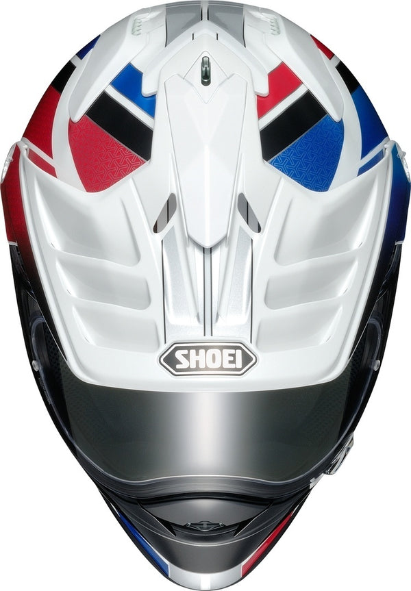 Shoei Hornet ADV Souvereign Motocross Helmet, MX White/Blue/Red