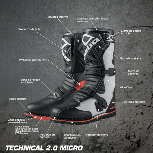 HEBO 骑行靴 Boots Trial Technical Boots 2.0 Micro 攀爬