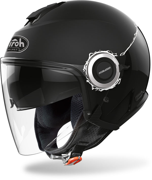 Airoh Helios Fluo Jet Helmet Black