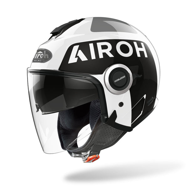 Airoh Helios Up Jet Helmet Black/White