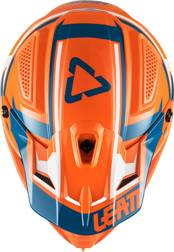 Leatt GPX 4.5 V20 Motocross Helmet MX Orange/Blue