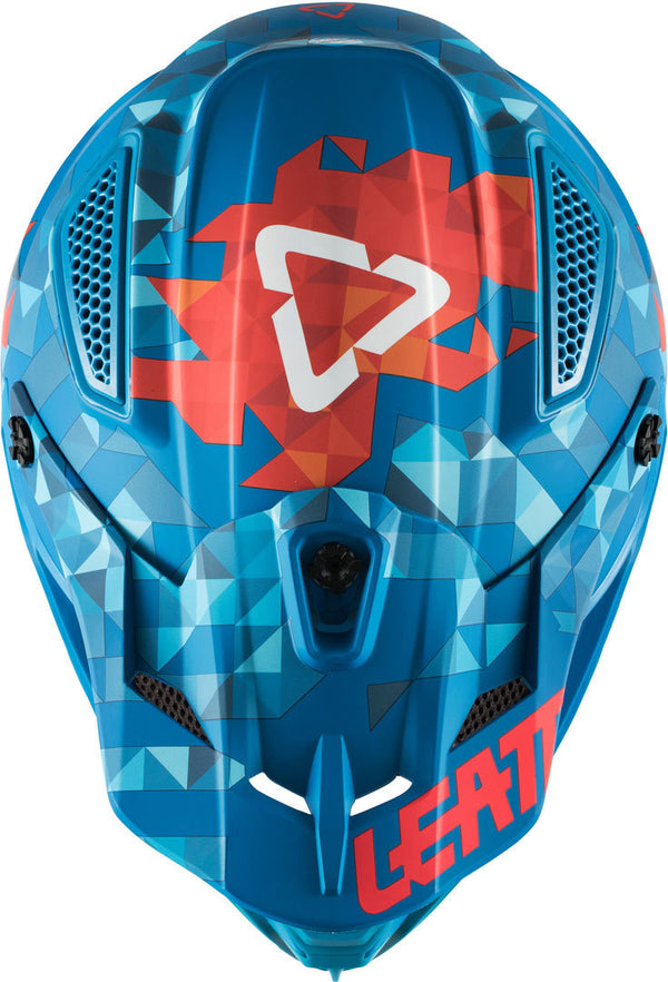 Leatt GPX 4.5 V22 Motocross Helmet MX Blue/Red