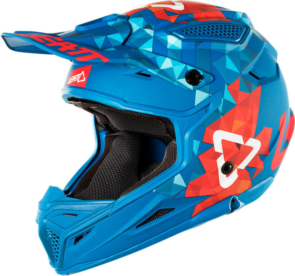 Leatt GPX 4.5 V22 Motocross Helmet MX Blue/Red