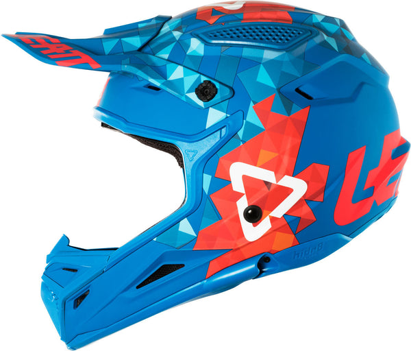 Leatt GPX 4.5 V22 Motocross Helmet MX Blue/Red