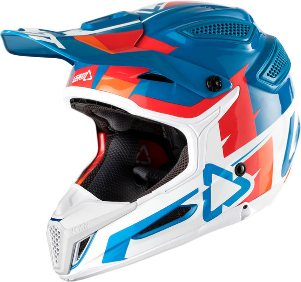 Leatt GPX 5.5 Composite V10 Motocross Helmet Blue/White