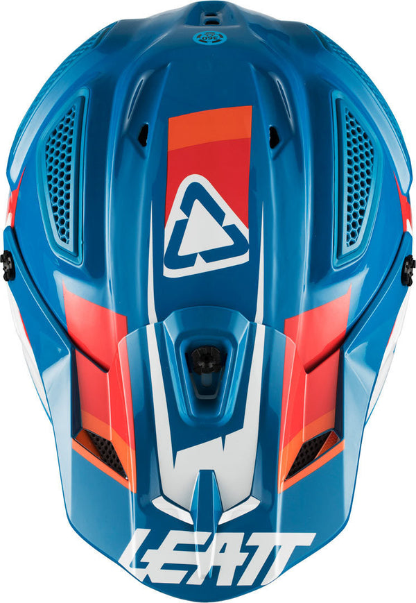 Leatt GPX 5.5 Composite V10 Motocross Helmet Blue/White