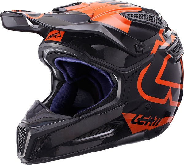 Leatt GPX 5.5 Composite V15 Motocross Helmet Black/Orange