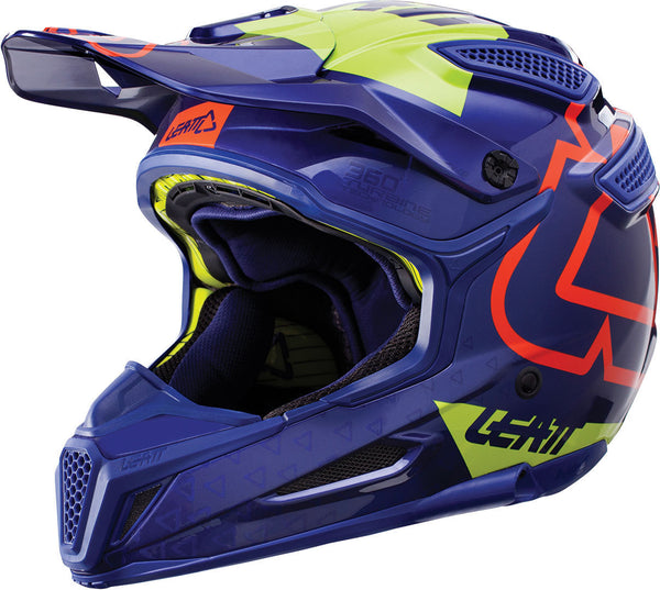 Leatt GPX 5.5 Composite V15 Motocross Helmet Blue/Green