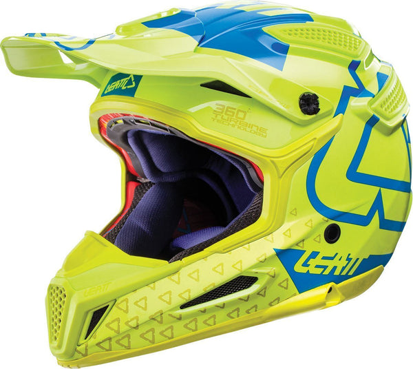 Leatt GPX 5.5 Composite V15 Motocross Helmet Green/Blue
