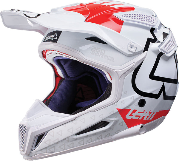 Leatt GPX 5.5 Composite V15 Motocross Helmet White/Red