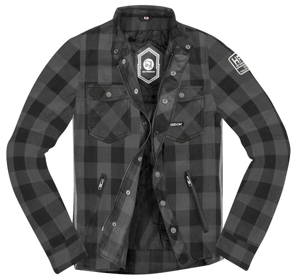 HolyFreedom Lumberjack Motorcycle Textile Jacket Grey