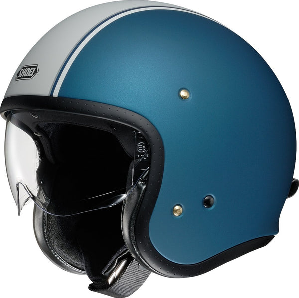 Shoei J.O Carburettor Jet Helmet Blue/White