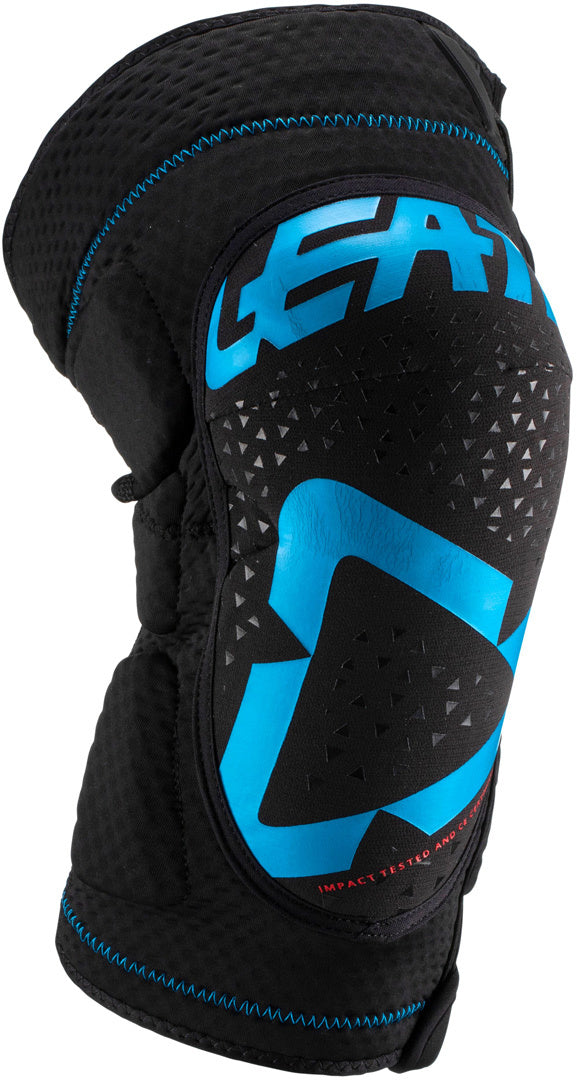 Leatt 3DF 5.0 Zip Motocross Knee Guard Blue