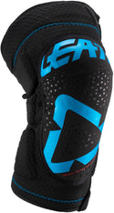 Leatt 3DF 5.0 Zip Motocross Knee Guard Blue
