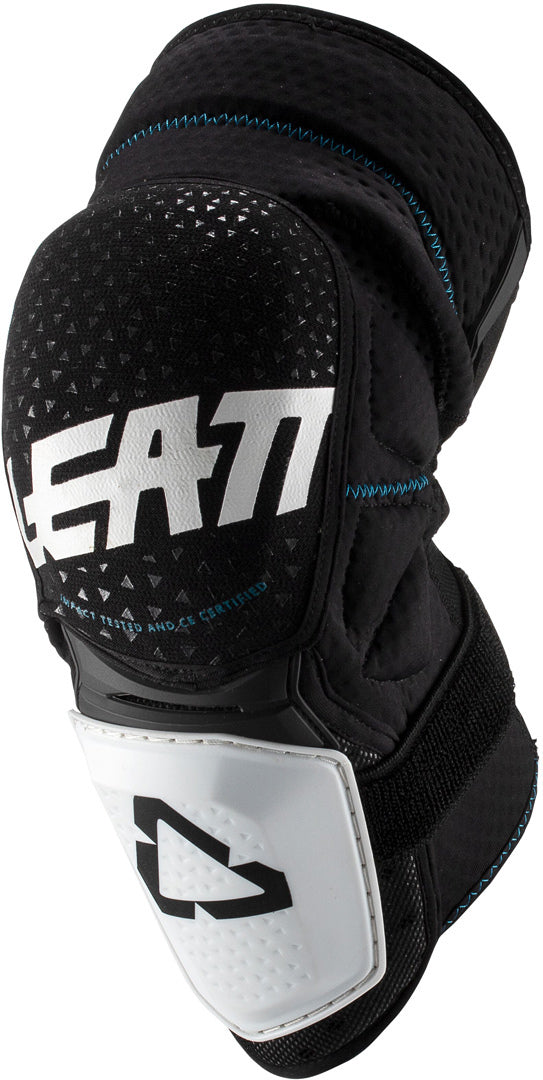 Leatt 3DF Hybrid Motocross Knee Guard Protectors White