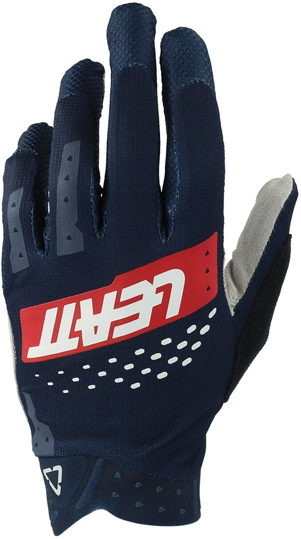 Leatt MTB 2.0 X-Flow Bicycle Gloves Blue/Red