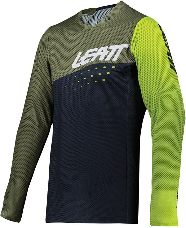 Leatt DBX 4.0 MTB LS Ultraweld Bicycle Jersey Green/Blue