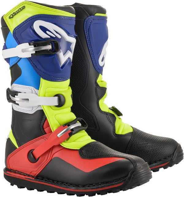 ALPINESTARS 骑行靴 Tech-T Motorcycle Boots Black/Blue/Yellow