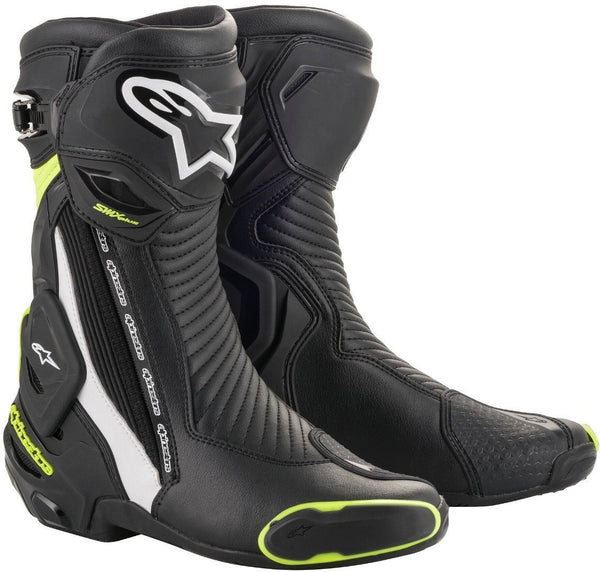 ALPINESTARS 骑行靴 SMX Plus v2 Motorcycle Boots Black/White/Yellow