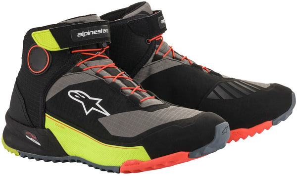 ALPINESTARS 骑行鞋 CR-X Drystar Motorcycle Shoes Black/Yellow/Red