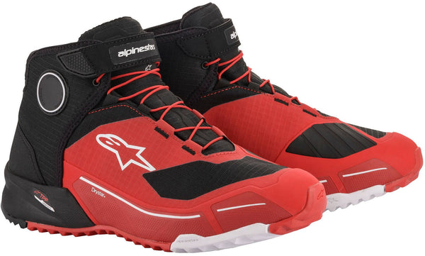 ALPINESTARS 骑行鞋 CR-X Drystar Motorcycle Shoes Red/Black