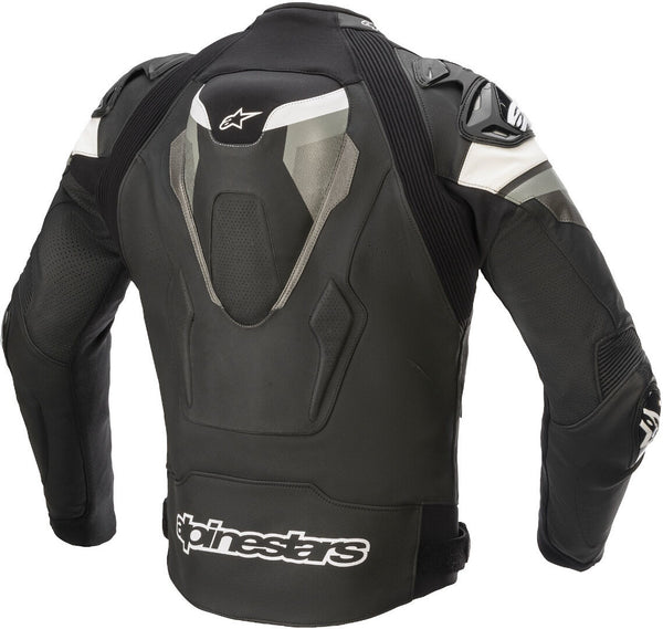 ALPINESTARS 骑行夹克 Atem V4 Motorcycle Leather Jacket Black/Grey/White