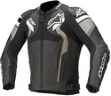 ALPINESTARS 骑行夹克 Atem V4 Motorcycle Leather Jacket Black/Grey/White