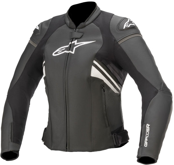 ALPINESTARS 骑行夹克 Stella GP Plus R V3 Ladies Motorcycle Leather Jacket Black/White
