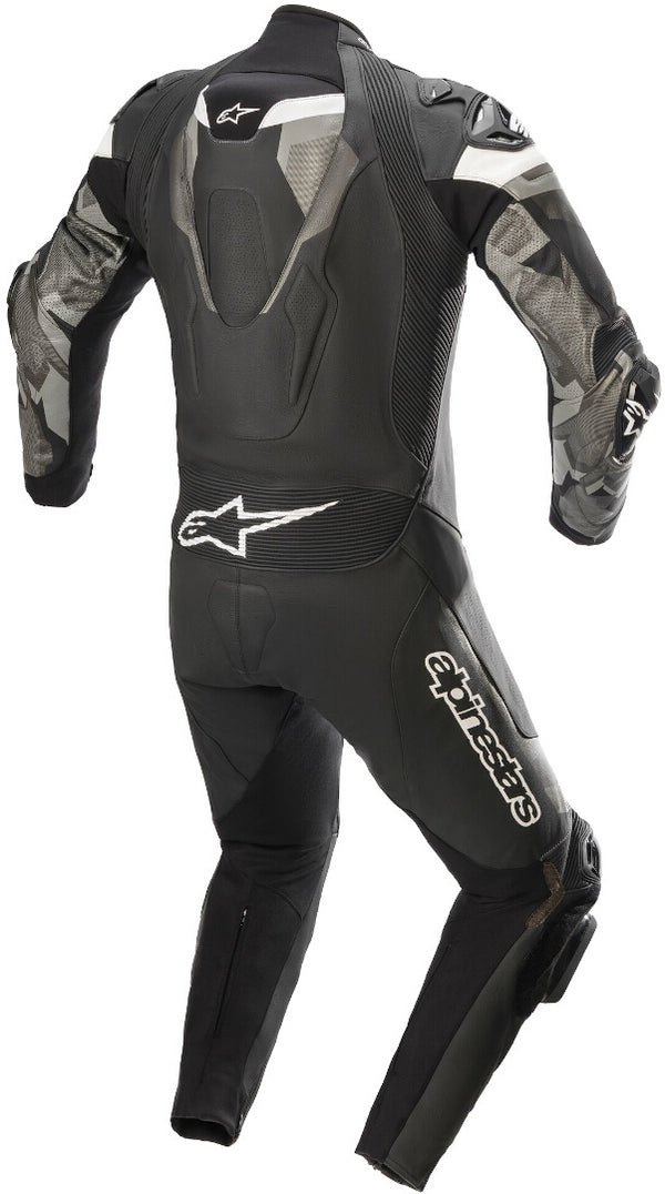 ALPINESTARS 骑行服 Atem V4 One Piece Motorcycle Leather Suit Black/Gray/White