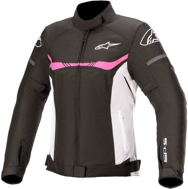 ALPINESTARS 骑行夹克 Stella T-SPS WP Ladies Motorcycle Textile Jacket Black/White/Pink