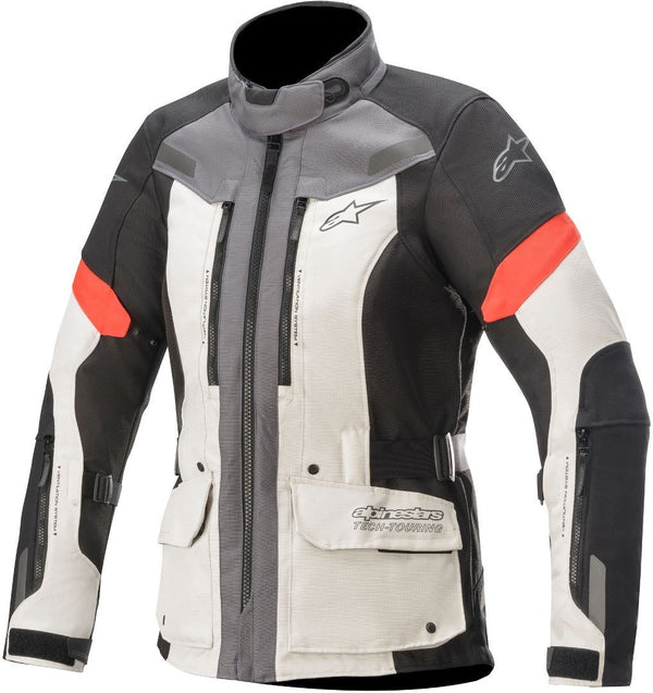 ALPINESTARS 骑行夹克 Stella Valparaiso V3 Drystar Ladies Motorcycle Textile Jacket Light Grey/Dark Grey/Black