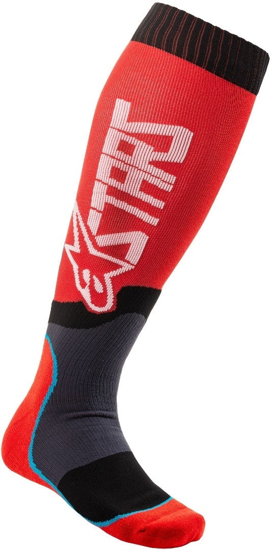 ALPINESTARS 骑行袜 MX Plus-2 Motocross Socks Red/Black