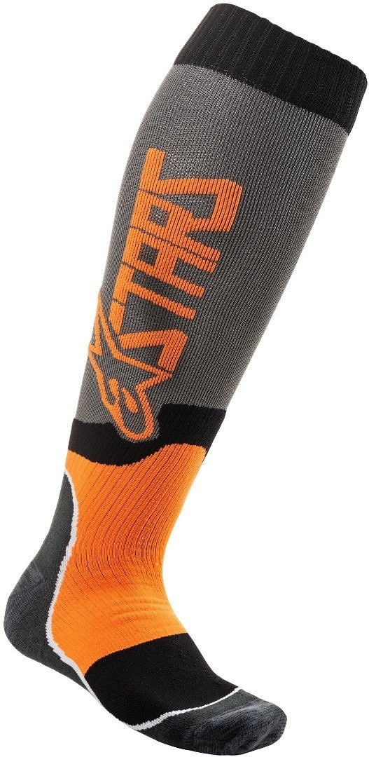 ALPINESTARS 骑行袜 MX Plus-2 Motocross Socks Grey/Orange