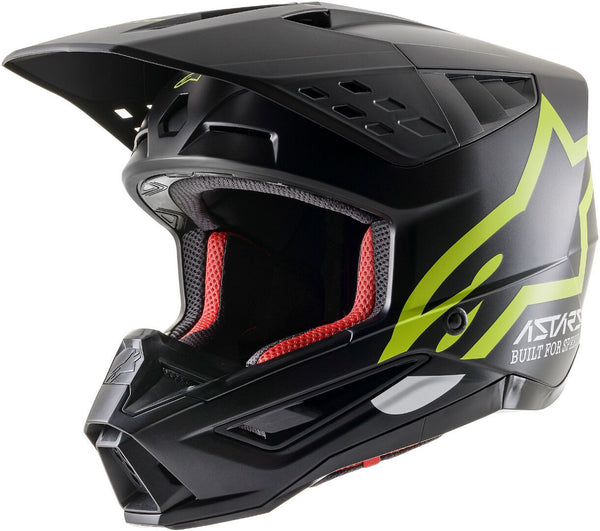 ALPINESTARS 头盔 S-M5 Compass Motocross Helmet Black Matt/Yellow