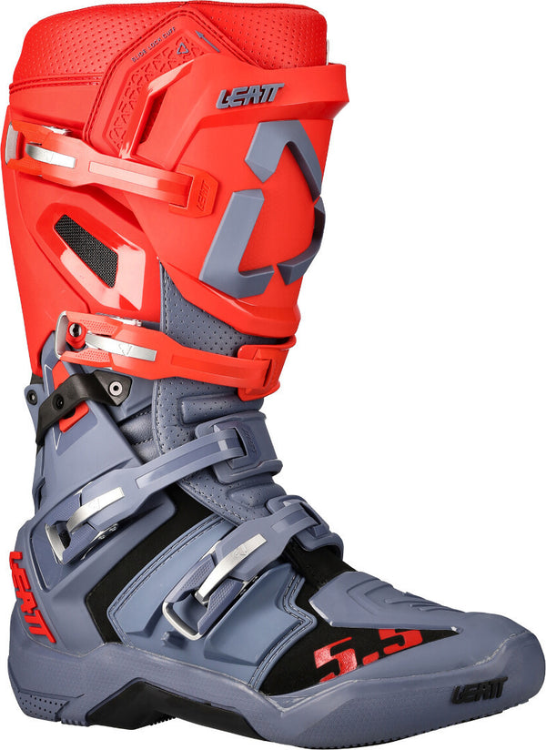 Leatt GPX 5.5 FlexLock Motocross Boots Grey/Red