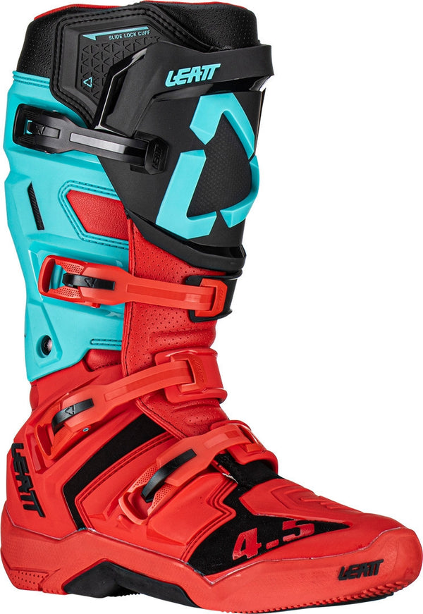 LEATT 骑行靴 4.5 Motocross Boots Black/Red/Blue