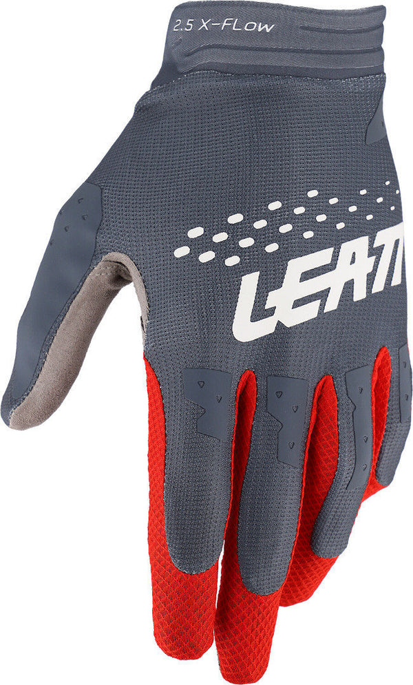 Leatt Moto 2.5 X-Flow Motocross Gloves Gray/Red