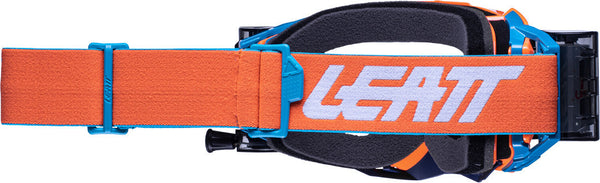 Leatt Velocity 5.5 Roll-Off Motocross Goggles Neon Orange/Blue