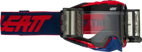 Leatt Velocity 6.5 Roll-Off Motocross Goggles, MX Red/Blue