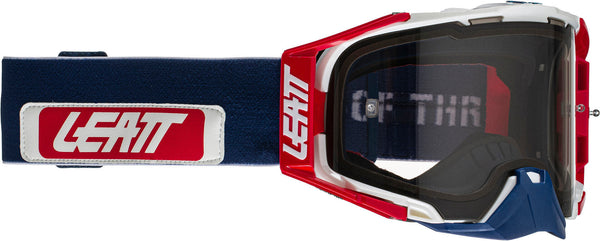 Leatt Velocity 6.5 News Motocross Goggles, MX Red/Blue