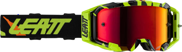 LEATT 风镜 Velocity 5.5 Iriz Tiger Motocross Goggles Black/Yellow