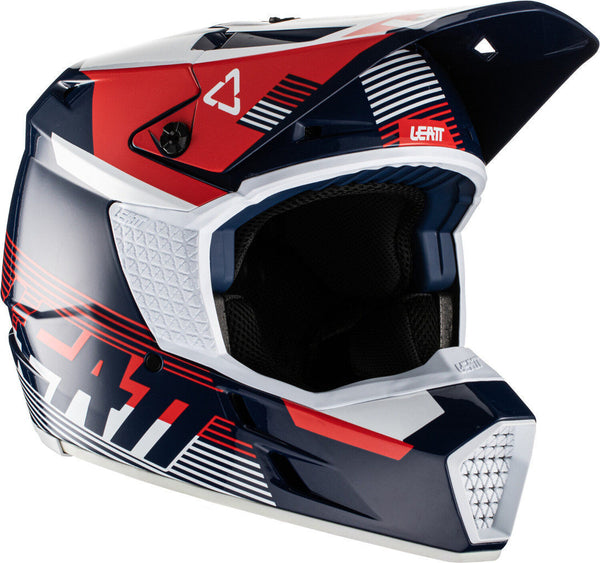 LEATT 头盔 Moto 3.5 V.22 Motocross Helmet Blue/Red/White