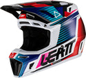 Leatt Moto 8.5 V22 Composite Motocross Helmet with Goggles Royal Blue